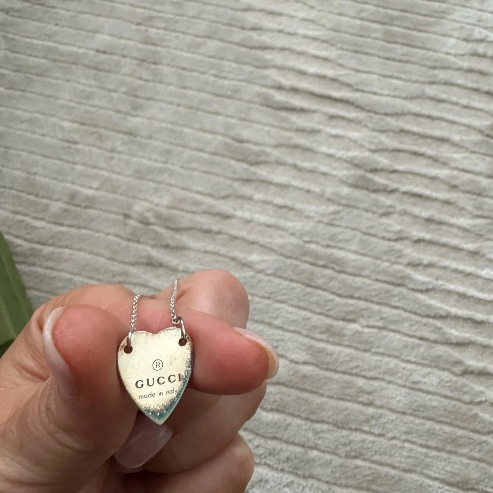 Gucci Silver Heart Charm Bracelet - Picture 3 of 4
